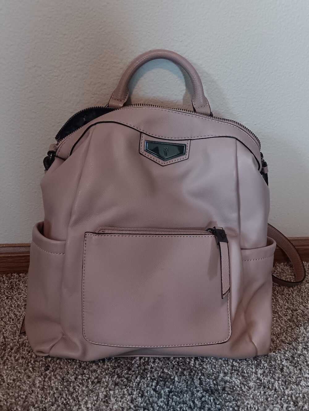 Simply Vera Vera Wang Blush Pink Convertible Backpack Purse